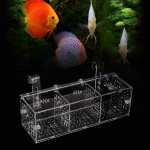 oueaen Incubateur d'élevage de Poissons-Acrylique Transparent Fish Tank Elevage Isolation Box Aquarium Hatchery Incubator Holder30CM*10CM*10CM