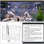 POPETPOP Aquarium Fish Tank Écloserie Incubateur D' élevage Boîte Double Couches en Plastique Blanc Éleveur Boîte À Couver pour Aquarium Fish Tank