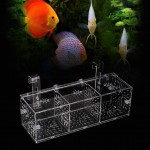 Vikenar Acrylique Poisson Transparent Réservoir Isolation Elevage Boîte Aquarium couvoir Titulaire incubateur C