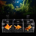 Wacent Incubateur Acrylique Transparent Fish Tank Boîte D'isolement D'élevage Aquarium Hatchery Incubator Holder30CM*10CM*10CM