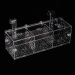 WolfGo Boîte d'isolation pour Aquarium Boîte d'isolation pour réservoir de Poissons Incubateur Transparent d'élevage de Poissons avec cloison 30 CM * 10 CM * 10 CM