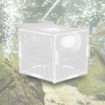 ZZMUK Aquarium d'élevage de poissons boîte de quarantaine de poissons en acrylique transparent avec ventouse