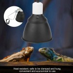 Lampe Chauffante pour Reptiles Support de Lampe à Ampoule UVA UVB pour Lézard Tortue Serpent Amphibien et Aquarium Ampoule non comprise