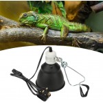 Lampe Chauffante pour Reptiles Support de Lampe à Ampoule UVA UVB pour Lézard Tortue Serpent Amphibien et Aquarium Ampoule non comprise