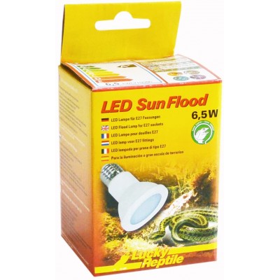 Lucky Reptile LED Sun Flood Lampe LED puissante avec culot E27 6,5 W