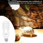 Lumière à économie Huairdum Lampe de lumière du Soleil ultraviolette lézard UVb stimule la Lampe de lumière du Soleil de Reproduction pour Reptile10.0 Suitable for Deserts