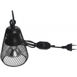 Pomrone Douille E27 avec Interrupteur de Température Réglable pour Lampe Reptile 360° Réglable avec 1,4m Fil Douille pour Lampe Chauffante Aquarium UVA UVB pour Tortue Amphibien sans Ampoule
