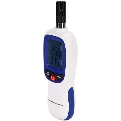 bizofft Humidimètre de température écran LCD avec rétroéclairage Performances Stables indicateur de température LCD thermomètre hygromètre pour la Gestion des entrepôts de laboratoires