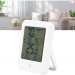 Compteur d'humidité thermomètre numérique Portable à piles pratique de haute précision pour les lieux de contrôle de température pour maisonMC41 blanc avec rétroéclairage