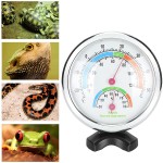 Eosnow Thermomètre de Terrarium pour Reptiles hygromètre à Double jauge thermomètre de Terrarium pour Reptiles Transparent pour Maison pour Tortues Grenouilles lézards Serpents pour Terrarium