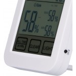 Evonecy Humidificateur de température thermomètre hygromètre à écran Tactile avec Fonction de Commutation ℉ pour Serre sous-Sol pour Chambre de bébé Salle de Guitare