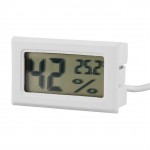 Gerioie Thermomètre pour Reptiles avec hygromètre de testeur d'humidité à sonde Externe Moniteur de température à écran LCD pour éleveurs de Reptiles