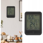 Hygromètre numérique -20℃-70℃ Affichage LCD Thermomètre d'ambiance rétro-éclairé pratique pour les lieux de contrôle de la température pour la maisonMC41 black with backlight