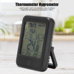 Hygromètre numérique compteur d'humidité portable à affichage LCD professionnel de haute précision pour maison pour les lieux de contrôle de températureMC41 noir avec rétroéclairage