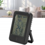 Hygromètre numérique compteur d'humidité portable à affichage LCD professionnel de haute précision pour maison pour les lieux de contrôle de températureMC41 noir avec rétroéclairage