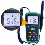 KEDUODUO MultiMeter Multifonction LCD de Haute précision en Bois de comptage d'humidité Thermomètre et hygromètre Thermomètre et hygromètre