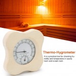 NCONCO Thermomètre hygromètre 2 en 1 en bois pour la vérification de l'humidité et de la température