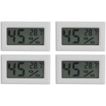 Sugoyi Compteur précis de température d'humidité hygromètre à thermomètre numérique hygromètre numérique Thermomètre à Reptiles intégré pour Les écoles de Voiture de Bureau àTS-804-W