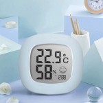 Thermomètre électronique Domestique et hygromètre Thermomètre d'intérieur for Chambre de bébé de Haute précision Color : White