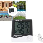Thermomètre Hygromètre Hygromètre Écran haute définition de petite taille pour aquarium pour la maison pour l'entrepôt pour le bureau