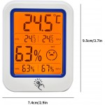 Thermomètre mural affichage LCD pour thermomètre domestique deux unités pour thermomètre industriel
