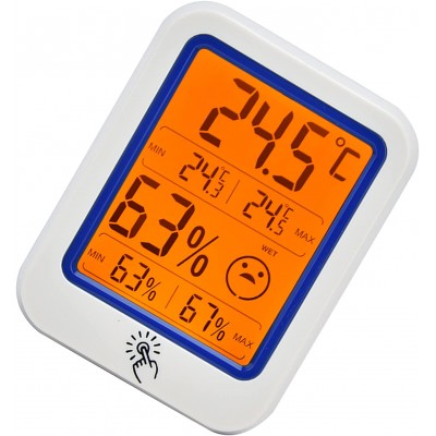 Thermomètre mural mode veilleuse à écran LCD thermomètre domestique à deux unités pour thermomètre industriel