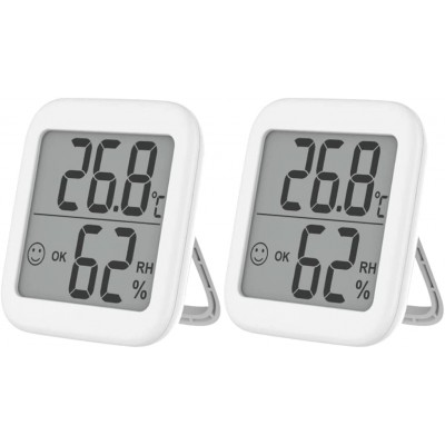 YARNOW 2Pcs Numérique Thermometre Hygromètre avec Écran LCD Température Intérieure Température Température Température Outil de Mesure de La Pièce à L' intérieur