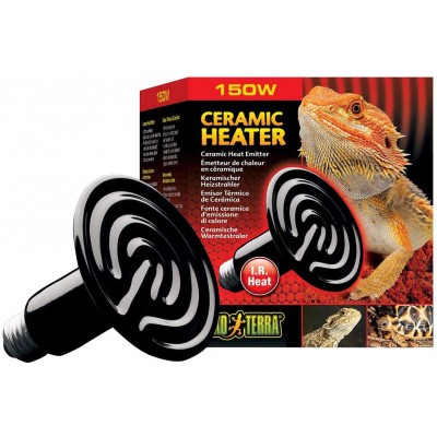 Exoterra Emetteur de Chaleur Heatwave Lamp pour Reptiles et Amphibiens 150 W