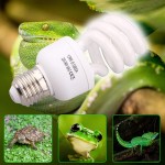 Kit d'éclairage UV pour reptile 10,0 13 W – Ampoule UVB pour vivarium tortue lézard caméléon léopard gecko 1 lot