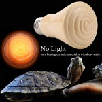 Zerodis Lampe Chauffante Céramique Lampes Infrarouge Ampoule Chauffante pour Reptiles Amphibiens 220-230V50W Yellow