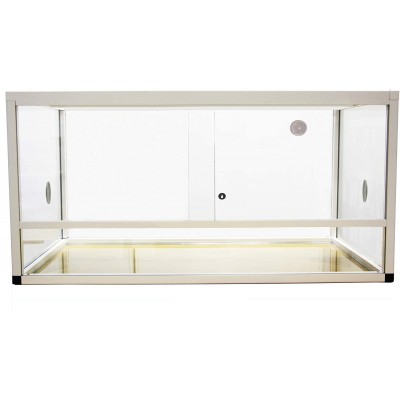 REPTILES PLANET Elégance Kit Terrarium en Aluminium pour Pogona Blanc 120 x 50 x 50 cm