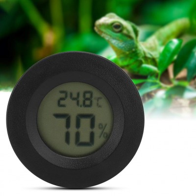 Andraw Compteur de température d'humidité Thermomètre de Reptiles élégant hygromètre de thermomètre de Reptiles intégré réglable pour Les Reptiles de lézard