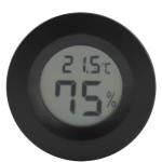Atyhao Mini Thermomètre Hygromètre Moniteur de Température D'humidité Numérique LCD Intégré Mini Thermomètre LCD Numérique pour Incubateurs Couveuses Réservoir de Reptiles Serre BébéNoir