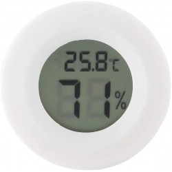 HEEPDD Mini thermomètre de Reptile d'affichage à Cristaux liquides mètre de température d'hygromètre pour l'hygromètre d'affichage à Cristaux liquides de Reptile de ReptileWhite