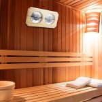 Hygromètre de sauna 2 en 1 portable pour salle de sudation