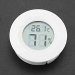 Jauge d'humidité de la température thermomètre Anti-interférences pour Reptiles Affichage Rapide pour boîte à Reptiles pour armoires réfrigéréesBlanche