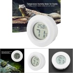 Maquer Thermomètre de Reptile jauge d'humidité de température numérique Anti-interférences à Affichage Rapide LCD pour armoires réfrigéréesWhite