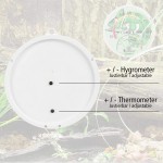 Thermomètre et hygromètre analogique Lantelme 6137 Bimétal Pour un terrarium