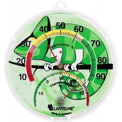 Thermomètre et hygromètre analogique Lantelme 6137 Bimétal Pour un terrarium