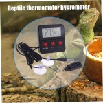 Thermomètre reptile Hygromètre Humidité Capteur de température Humidité Sauge numérique pour Terrares de réservoir Reptile Terrariums Thermomètre de réservoir d'incubateur Terrariums
