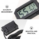 WINOMO 5Pcs Mini Hygromètre Thermomètre Numérique LCD Jauge D'humidité Électronique Moniteur de Température pour Terrarium Reptile Aquarium Serre Noir