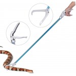 Germerse Snake Catcher Durable portatif résistant de Serpent Tong Aluminium pour Reptile extérieurBlue 120cm