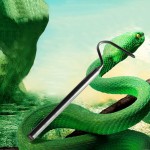 Magiin Crochet de Serpent Télescopique en Acier Inoxydable Snake Catcher Outil à Main Fournitures de Reptile pour Amateurs de Serpent 68cm