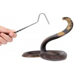 Soapow Attrape-serpent télescopique de poche pour reptiles Outil de sécurité en acier inoxydable