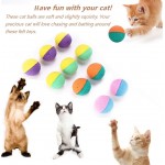 Chat balles en latex jouets 10 pcs chaton pour animaux de compagnie balle en mousse colorée s'amuser exerciseur interactif chasseur teaser chat chaton jouer jouet jouets à gratter pour chats chat min