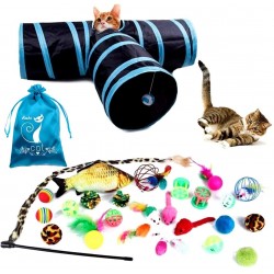 Jouets Chat,27 Pet Jouet pour Chat Animaux Domestiques Toys,Tunnel Balles Souris-The Best Gift for Cats.